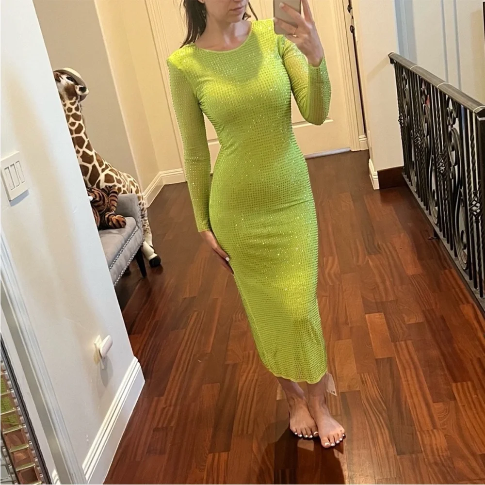 Self Portrait GG Crystal-Embellished Midi Dress NWT! - Picture 7 of 12